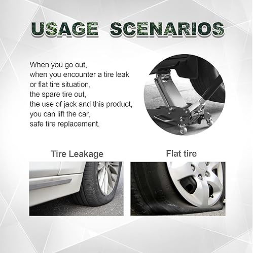 Miniatura 5 de Adaptador universal para gato de piso, diseño de ranura cruzada, protector de riel de marco lateral, adaptador de almohadilla de gato