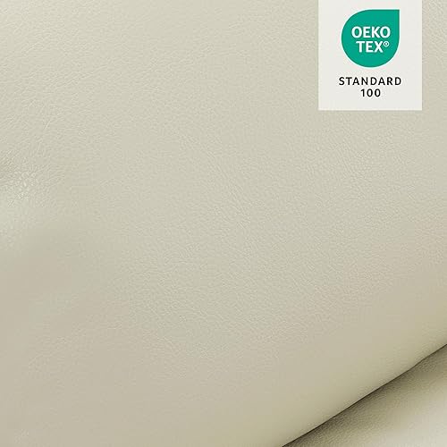 Miniatura 94 de MCombo Silla reclinable eléctrica de doble motor para personas mayores, silla elevadora plana con calor y masaje, portavasos, puertos USB, piel