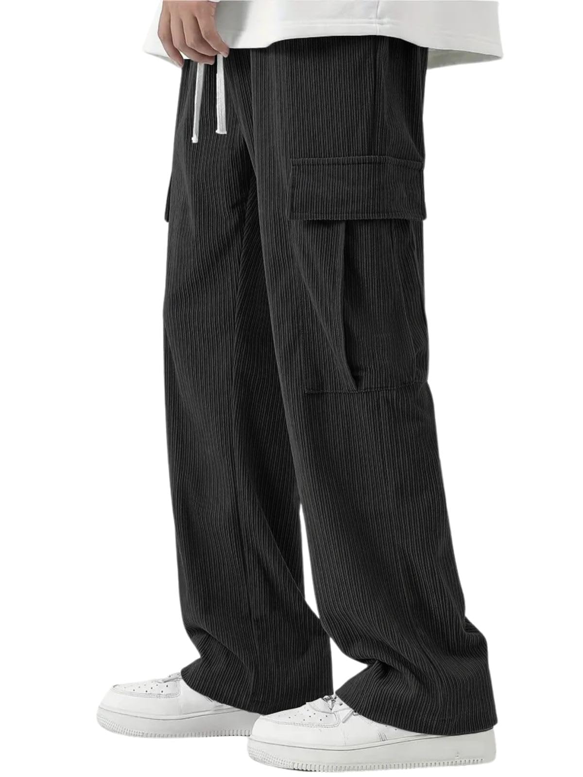Cargo Joggers for Men – Cotton Loose Fit Utility Pants with 6 Pockets | Durable Outdoor & Hiking Trousers-picture-37