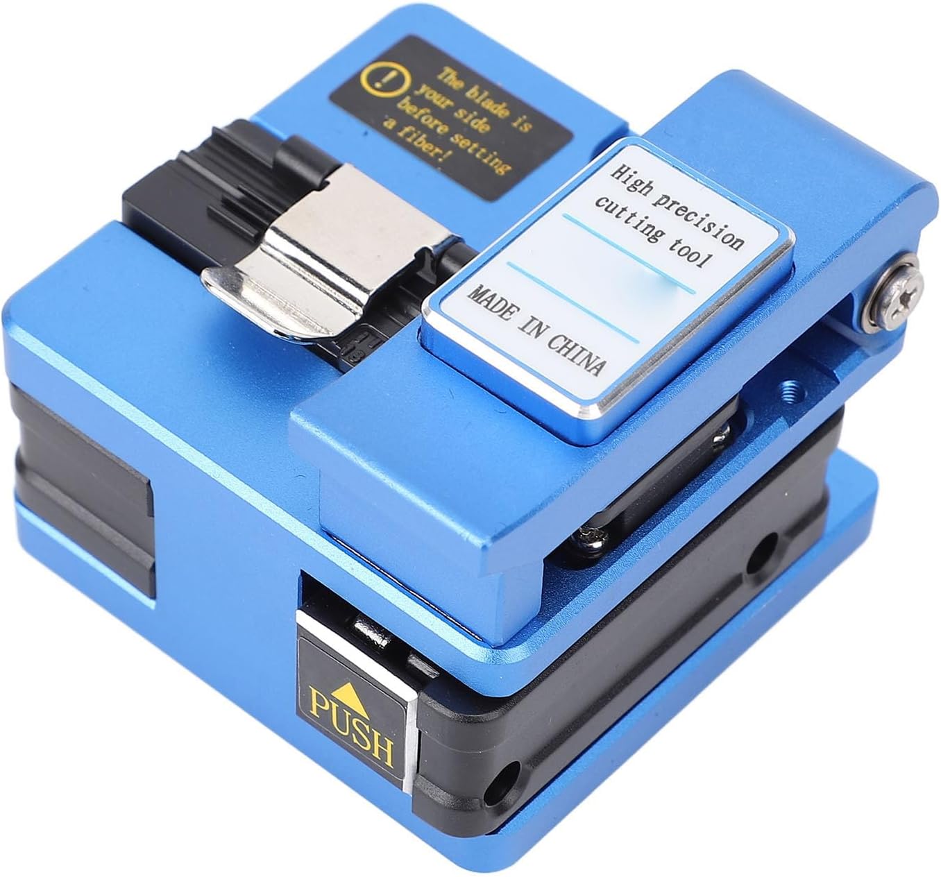 FTTH Fiber Cutting Tool, Optical Fiber Hot Melt Cutting Machine Optical Fiber Cleaver Fiber Cleaver Hot Connection Cutter Tool for 0.25 and 0.9mm Cables with 16 Cutting Points