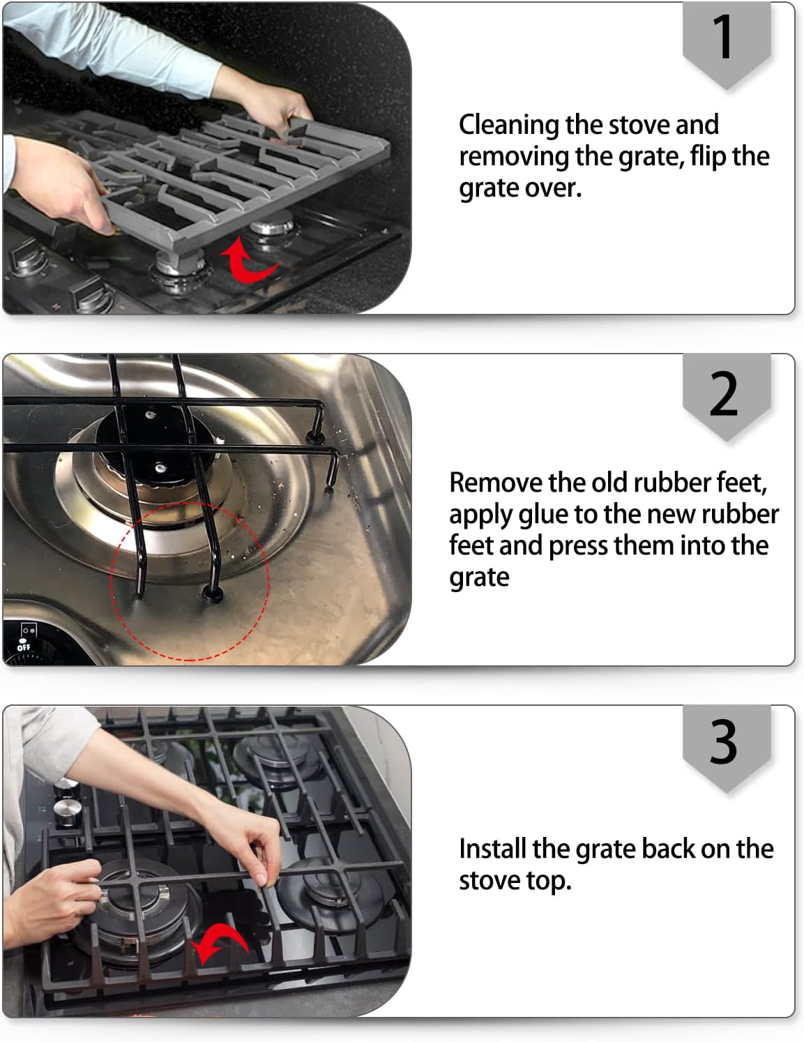 50805 Stove Grate Rubber Grommet - Foto 3