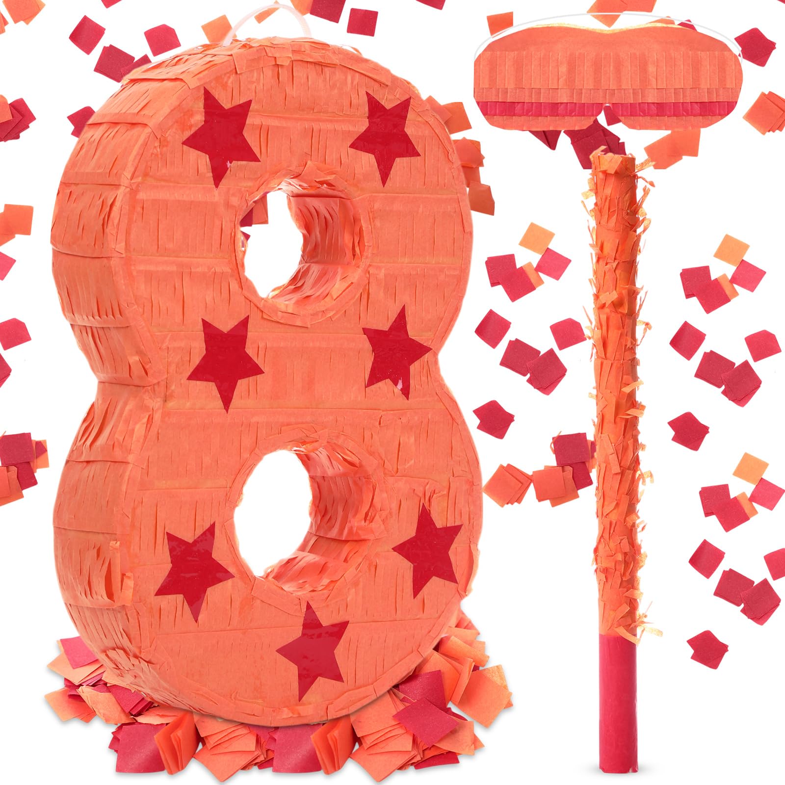 Photo 1 of RoundFunny Number 8 Piñata Set
