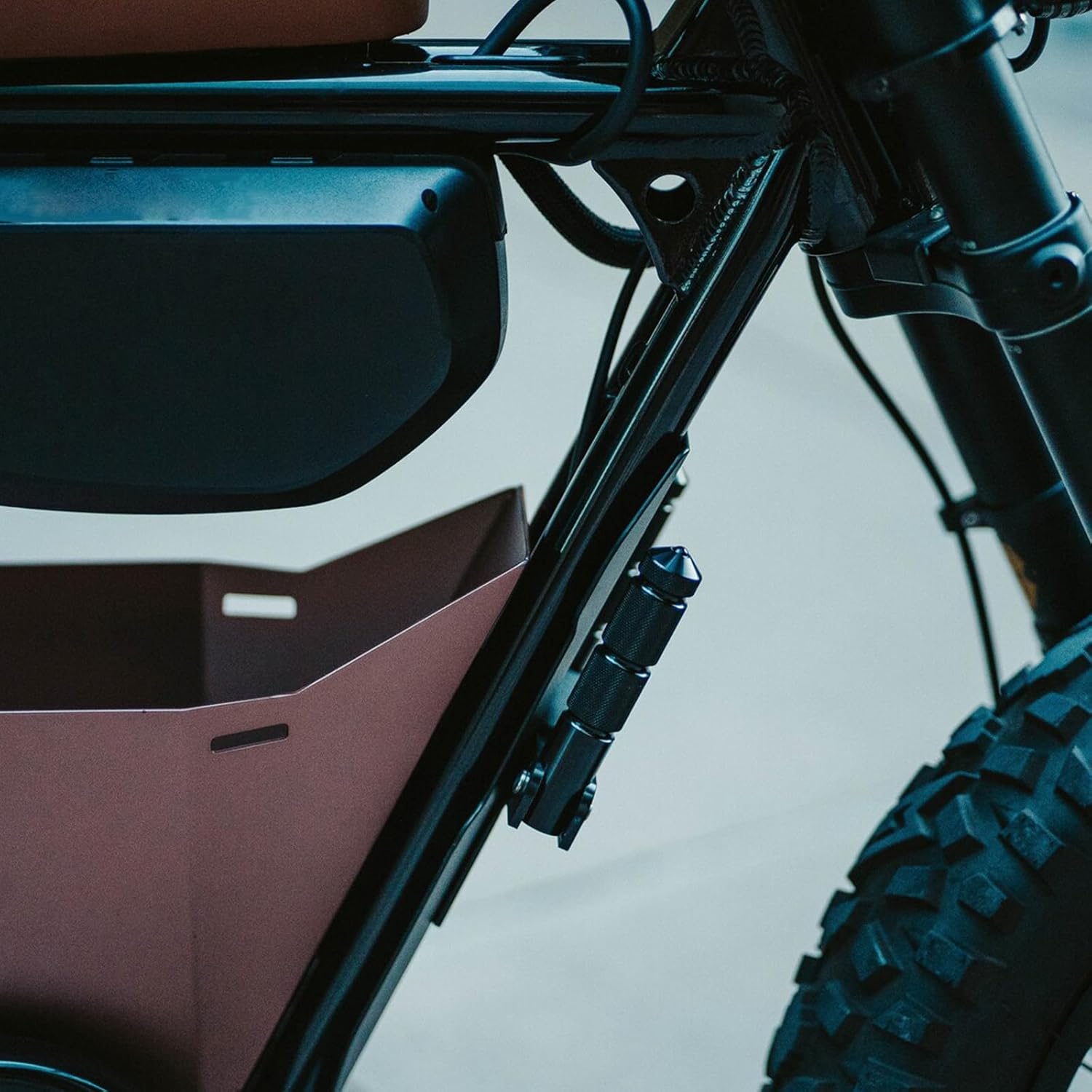 For Super73 E-Bike Foot Pegs - Folding Front Footrests with Anti-Skid Design Compatible with Super 73 S1 S2 RX Models