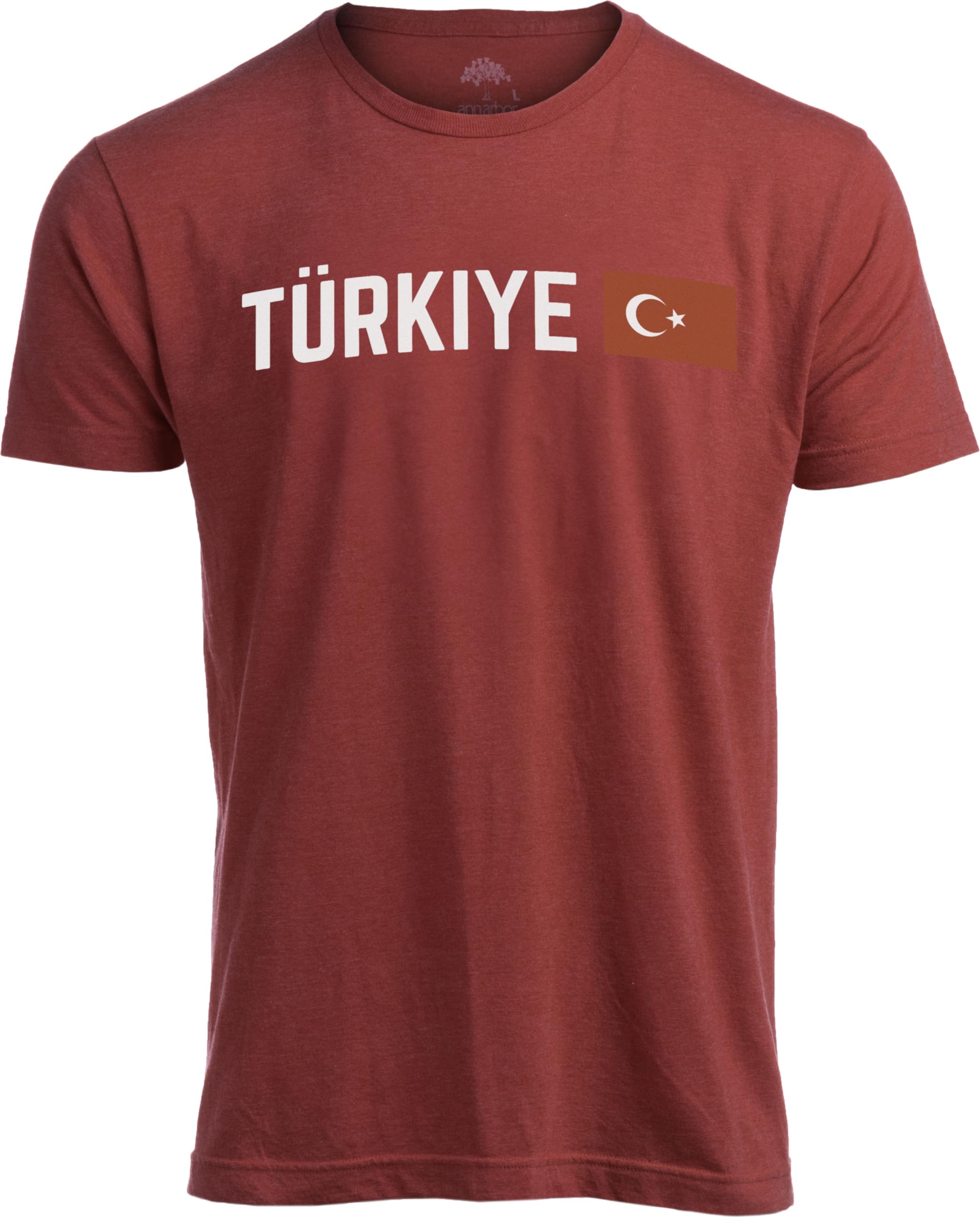 Ann Arbor T-shirt Co.Nations of The World | National Pride Flag Symbol Arms Tee Unisex T-Shirt for Men or Women