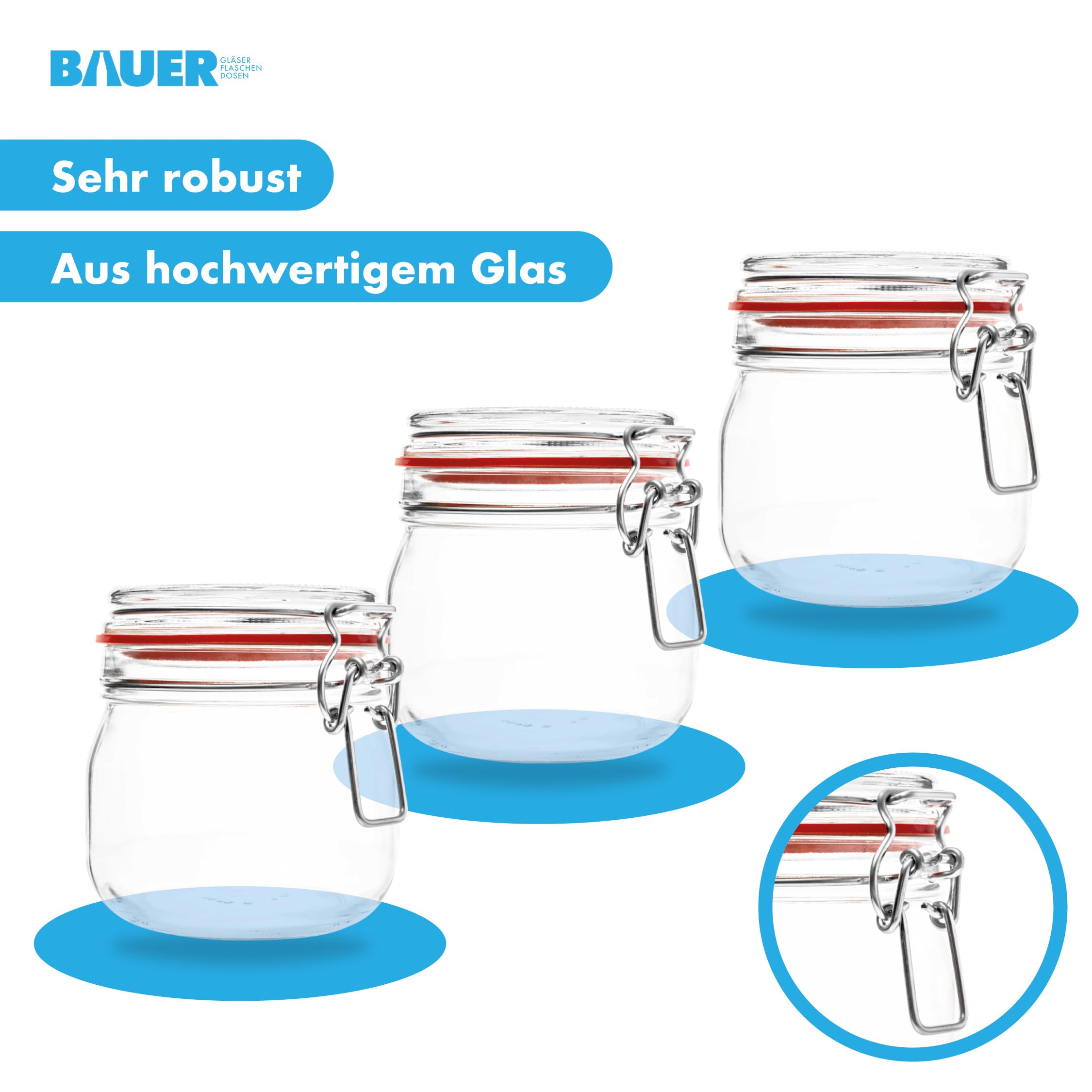 Flaschenbauer Lot De 12 Bocaux à épices 154 Ml – Bouche TO 58