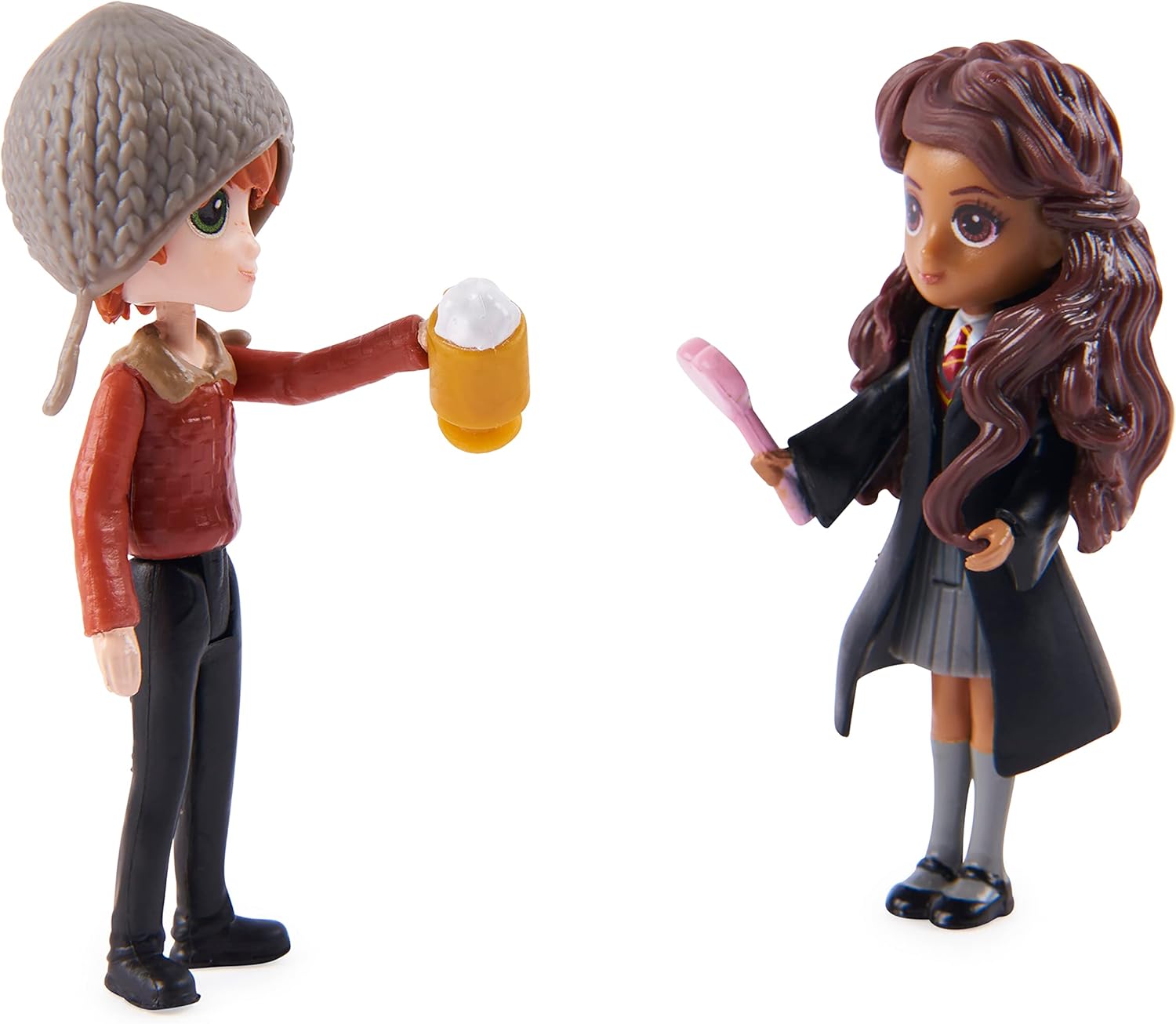 Wizarding World Harry Potter, Magical Minis Ron Weasley & Parvati Patil Set with 2 Doll Accessories, Easter Basket Gifts, Kids Toys for Ages 6 and up