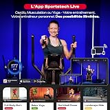 Sportstech - CX700 Elliptica Trainer, Professional Electric Fitness Home Bike, Smart Electric Bike for Home with Magnetic Brake and LED System, 12 Programs + HRC and Watt Mode - 4