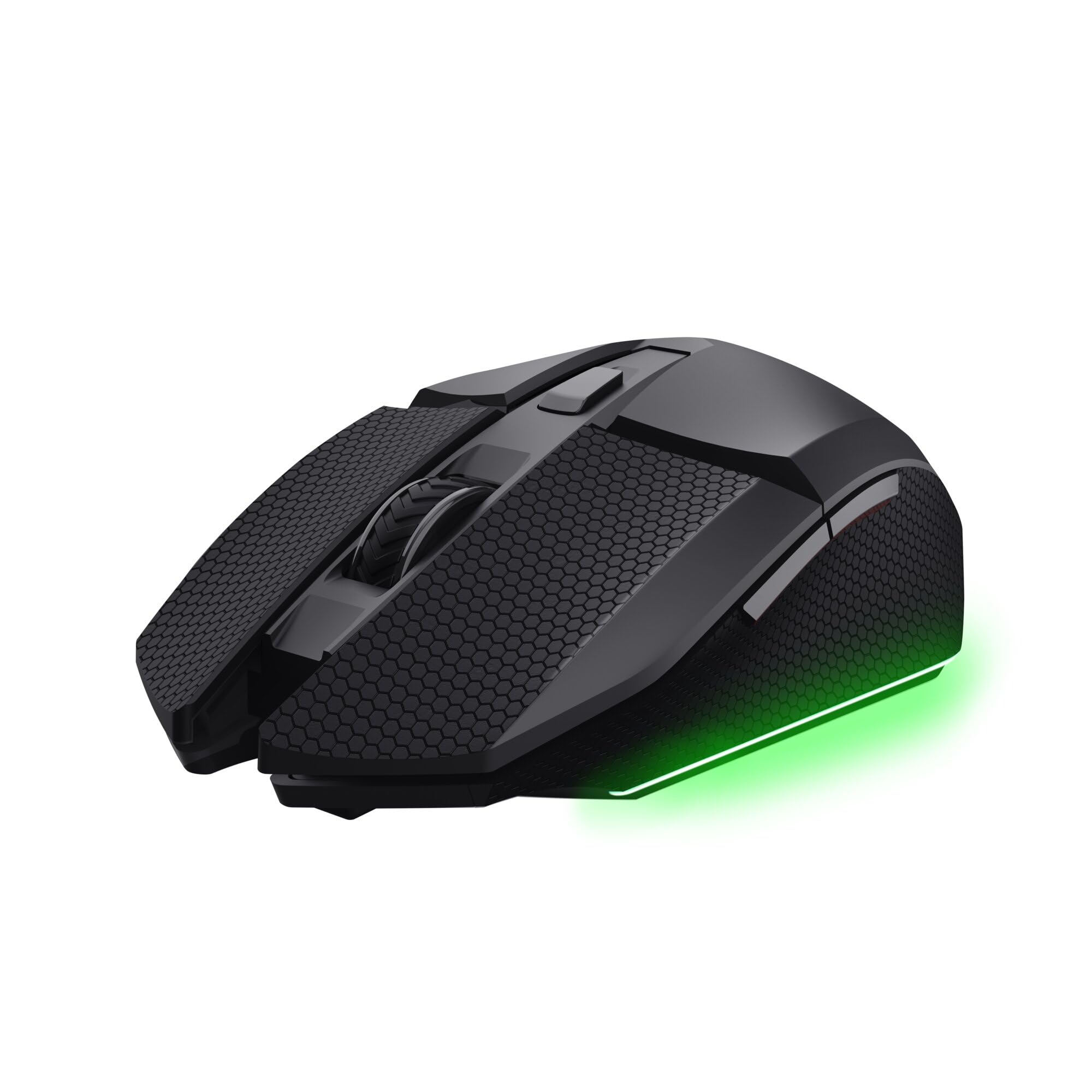 GXTrust 122 Felox+ Ratón Inalámbrico Gaming Bluetooth + 2.4GHz, Batería de 40h, 12K dpi, Iluminación LED Multicolor, 6 Botones, Ratón Gaming para Portátil, PC, Windows con USB-A Receptor, Negro — view 11