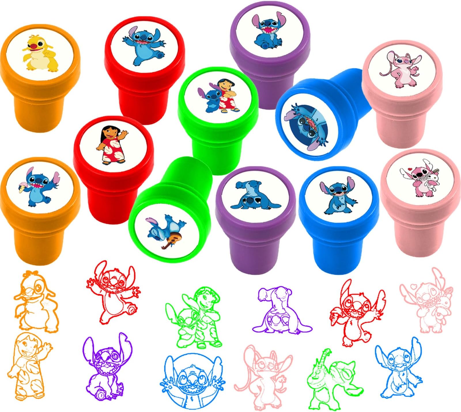 24 Pcs Stampers for Kids, Birthday Party Supplies Favors, Classroom Rewards Prizes for Birthday Party Gifts