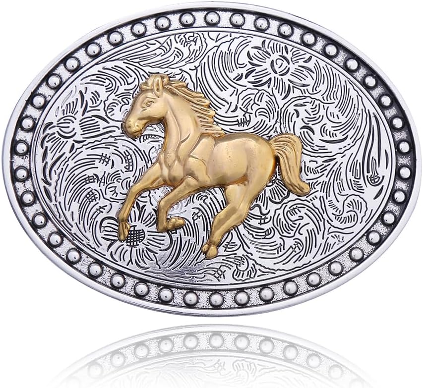 JAOYU Cowboy Belt Buckle for Men Women Ghost Skeleton Skull Western Longhorn Texas Rodeo Belt Buckle for Cowboy Cowgirls