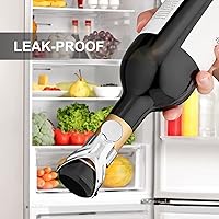 Vista 6 de OWO Tapones para botellas de champán de acero inoxidable, tapón reutilizable de corcho de champán y protector con silicona, sellador de botellas