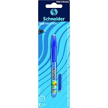 Schneider Ink Roller Pen Zippi, M tip, assorted colours, 1 blister card with Ink Cartridge