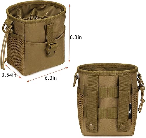 Miniatura 9 de JFFCESTORE Bolsa táctica para bolas de tirachina, bolsa de volcado pequeña, estuche de almacenamiento militar, cinturón de utilidad, bolsa de