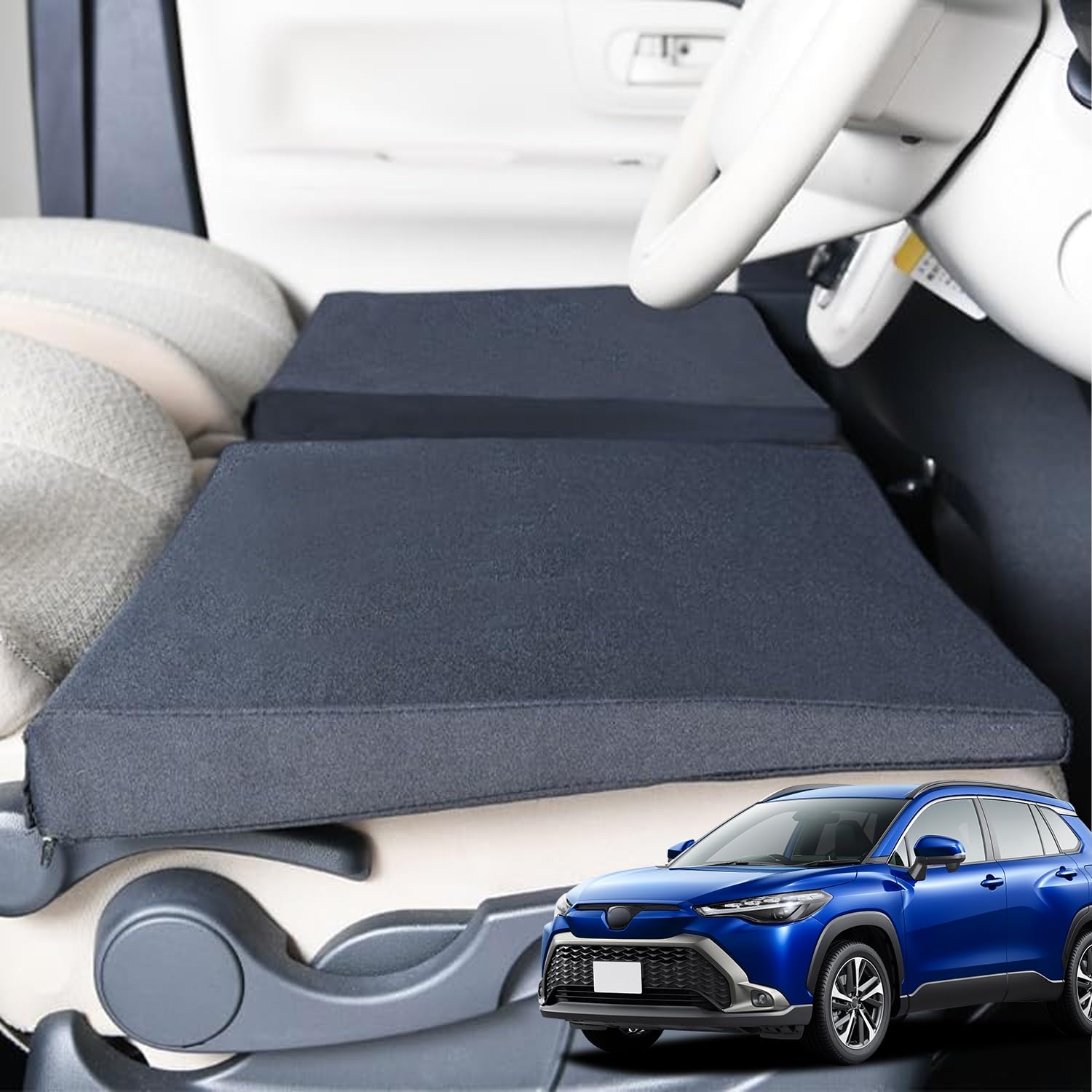 くるマット　段差解消マット　車中泊用マット　４枚セット Amazon.co.jp: カローラクロス ZVG11/16 ZSG10 MXGA10 型 (くるマット