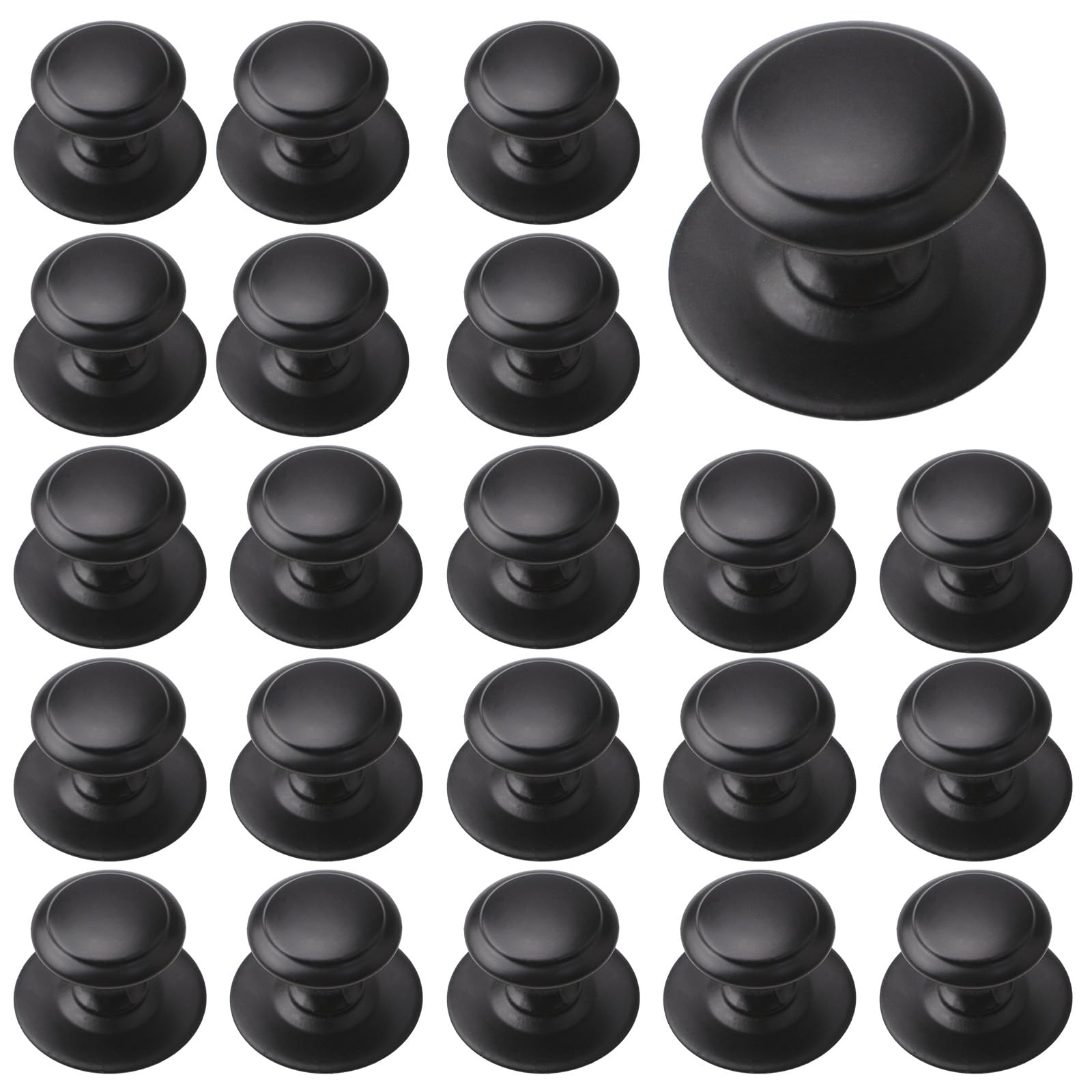 Boutons de tiroir en acier inoxydable de 3.5 cm pour placard armoire et meuble de rangement