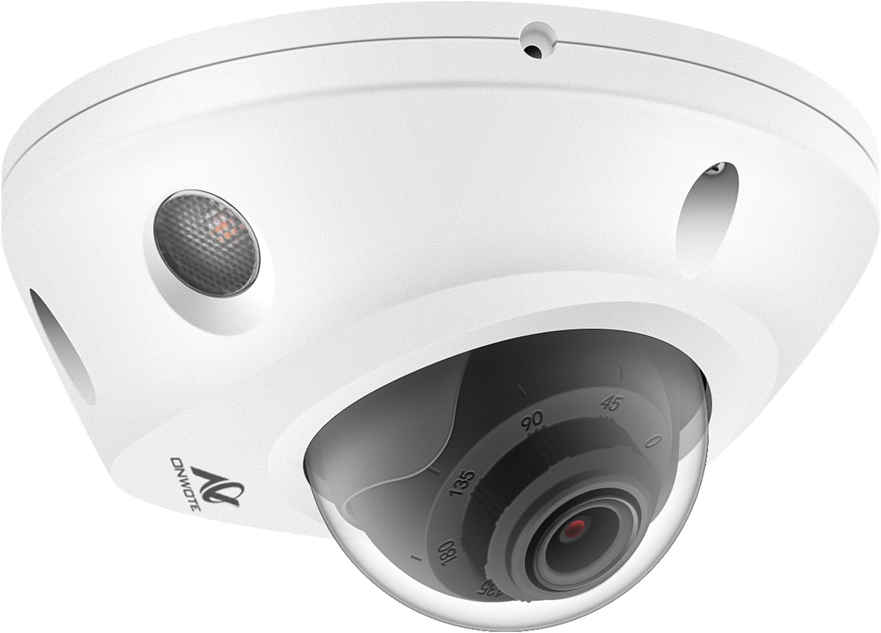 ONWOTE PoE IP Security Camera Outdoor Dome 5MP 30FPS, 2 Way Audio, Vandal Proof IK10 PoE IP Cameras, 2592x1944 5 Megapixels, 122° Wide View, AI Human and Vehicle Detection, CCTV Camera for Business