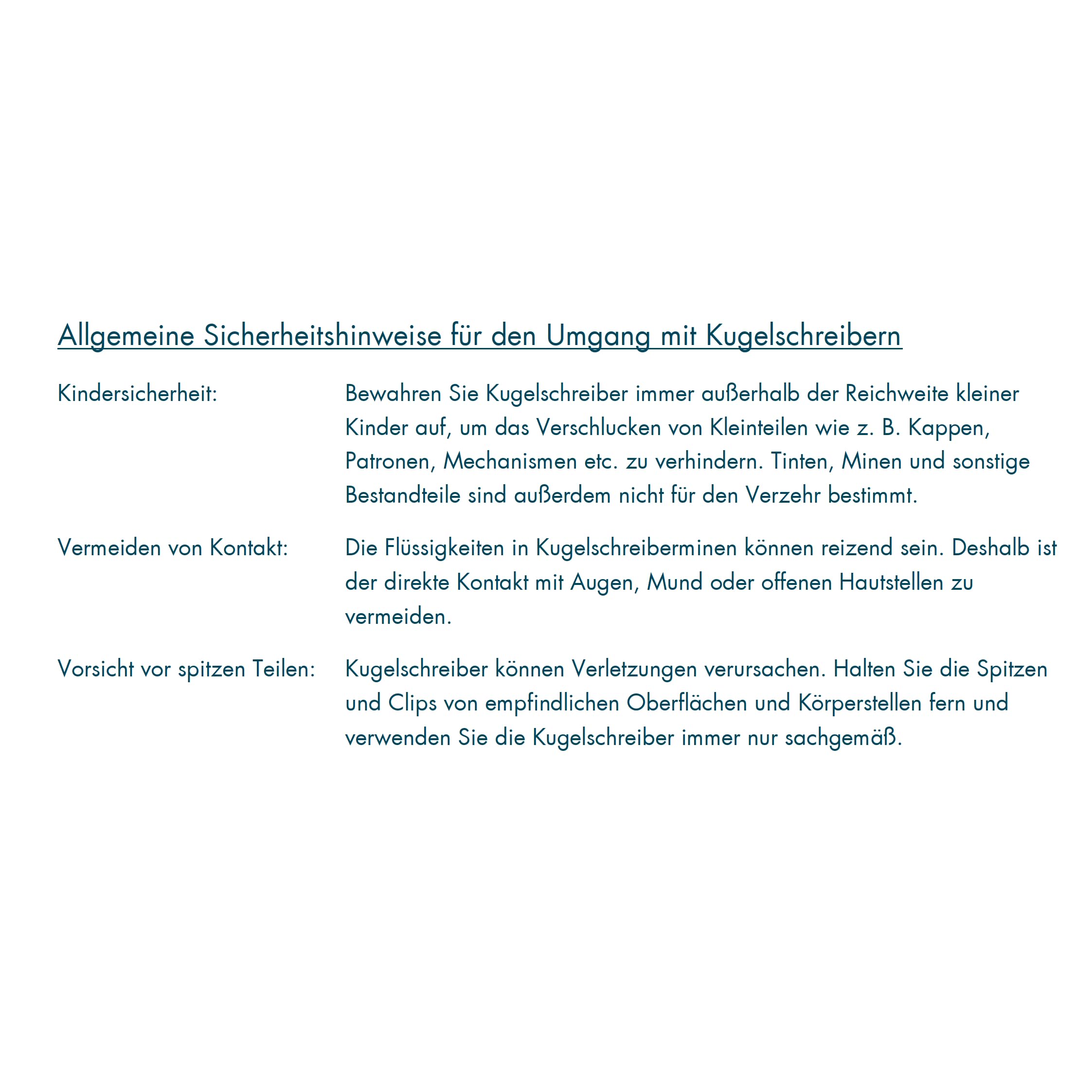 europrotokoll Kugelschreiber aus hochwertigem Aluminium, schwarz, blaue Mine (25er Set)