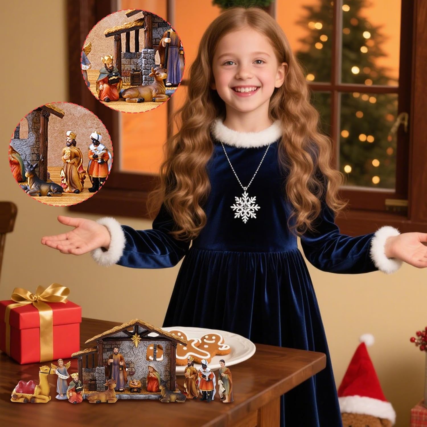 マグネット 聖家族 （500192）（いのちのことば社・オリーブス） | クリスマス商品,クリスマスグッズ | WINGS  いのちのことば社公式通販サイト（聖書、キリスト教書籍、教会用品の専門通販） Mahnerop クリスマス ナビティ セット, マリア像 イエス像 宗教的装飾, 居間 寝室 庭 パーティー 装飾 オフィス 教会