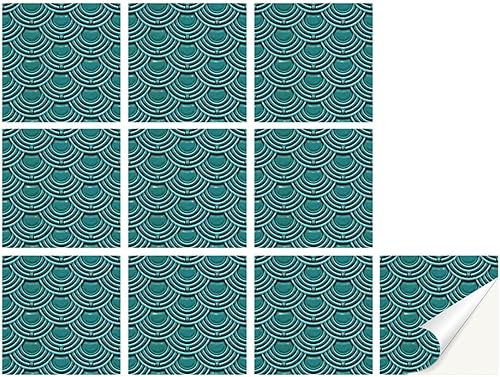 TUNKENCE 10 hojas de azulejos autoadhesivos 3D para salpicaduras de pared de cocina y baño