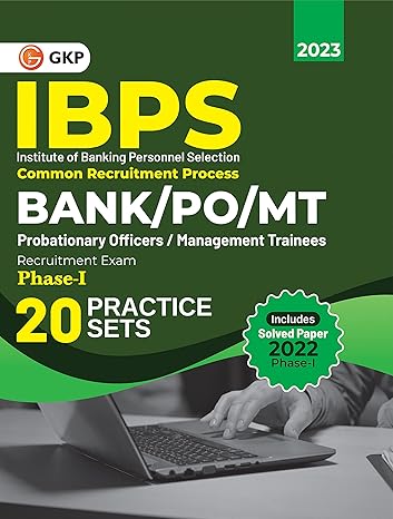 IBPS 2023 Bank PO MT Phase I - 20 Practice Sets: 9789356812758: Books ...
