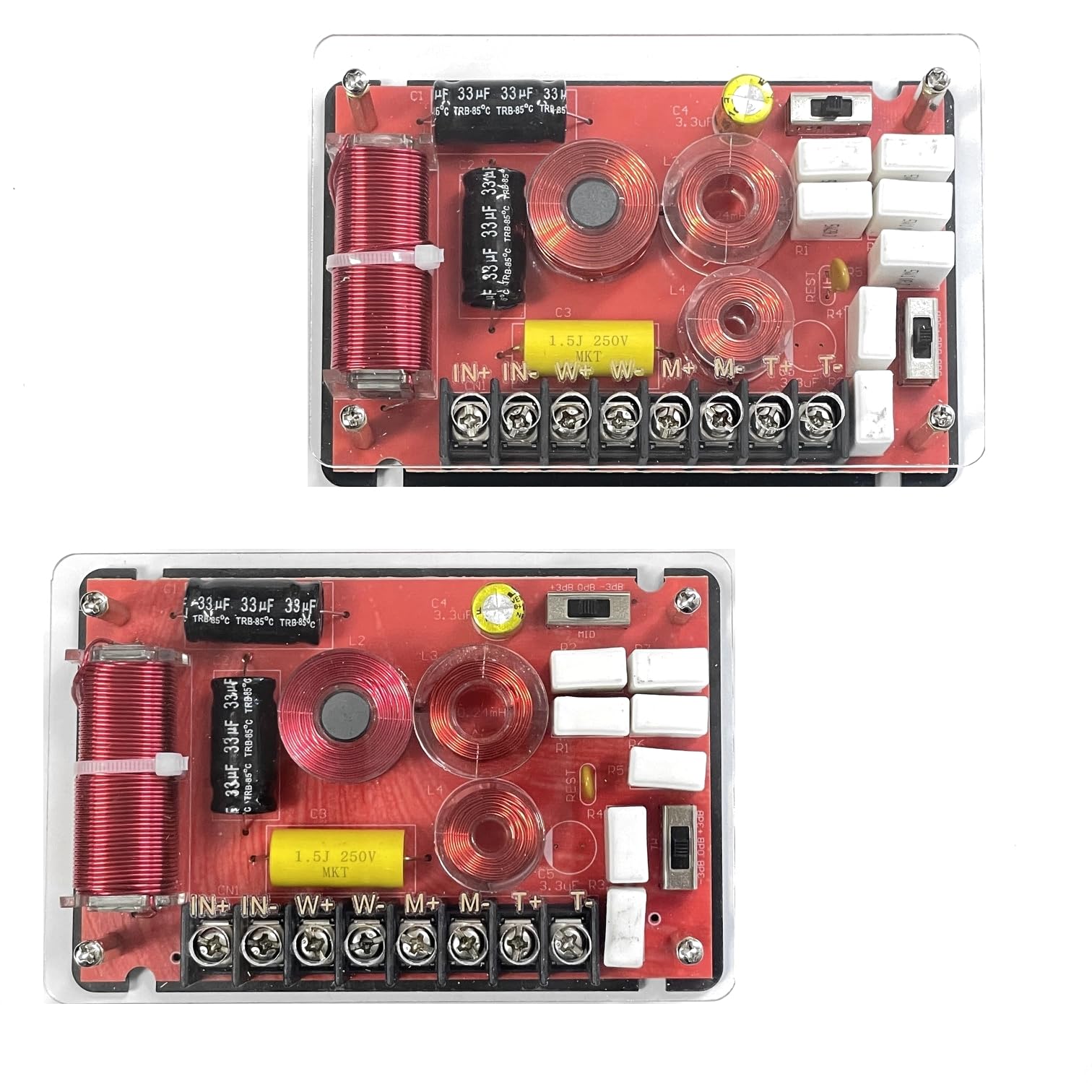Amazon | ZhanDi 音質改善 3WAY パッシブクロスオーバー 2個入 切替