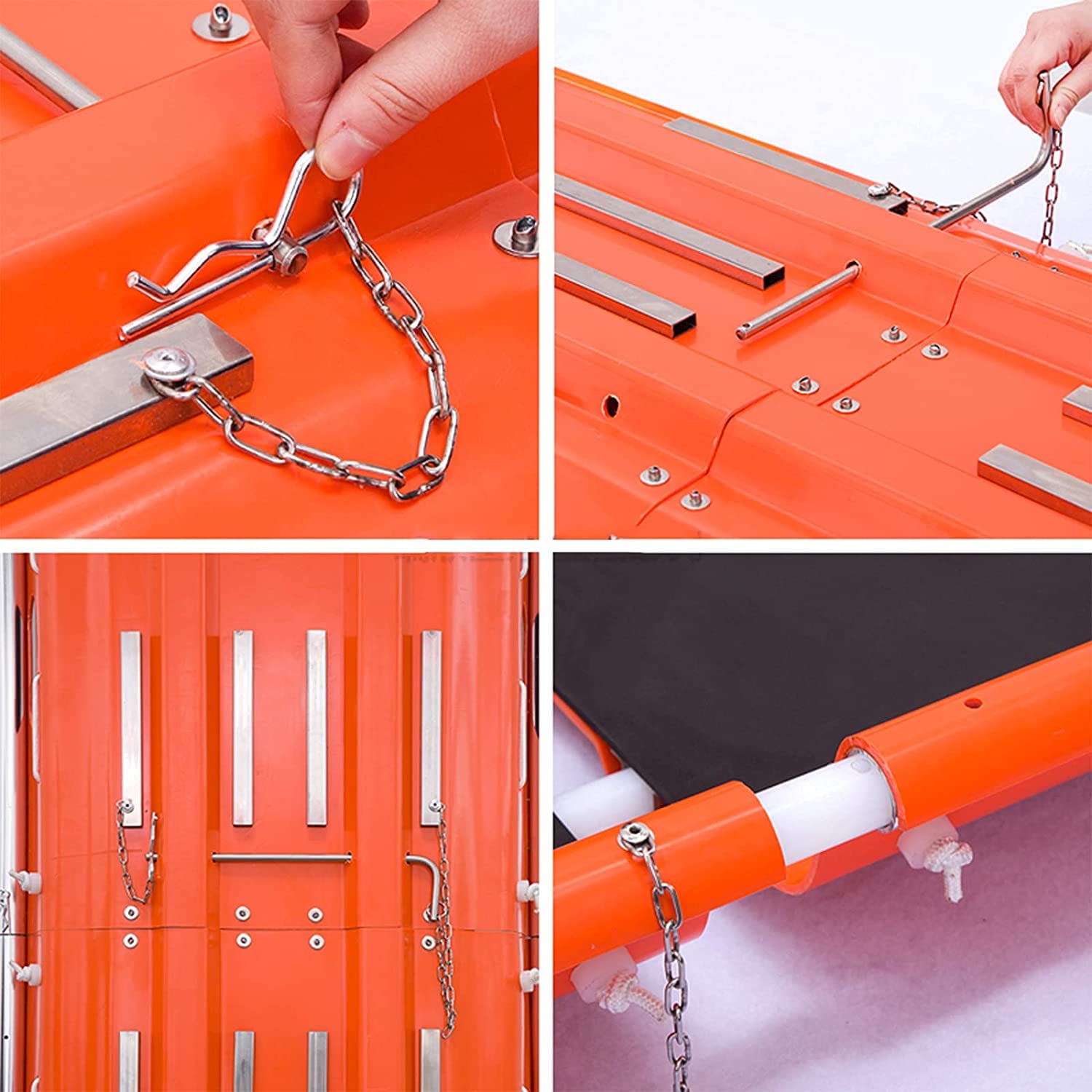 FAXIOAWA Wiegentrage, Schiffsrettungstrage, Hubschrauberrettungstrage, Höhenrettungstrage, für Bergsportstätten Mountain Rescue Orange