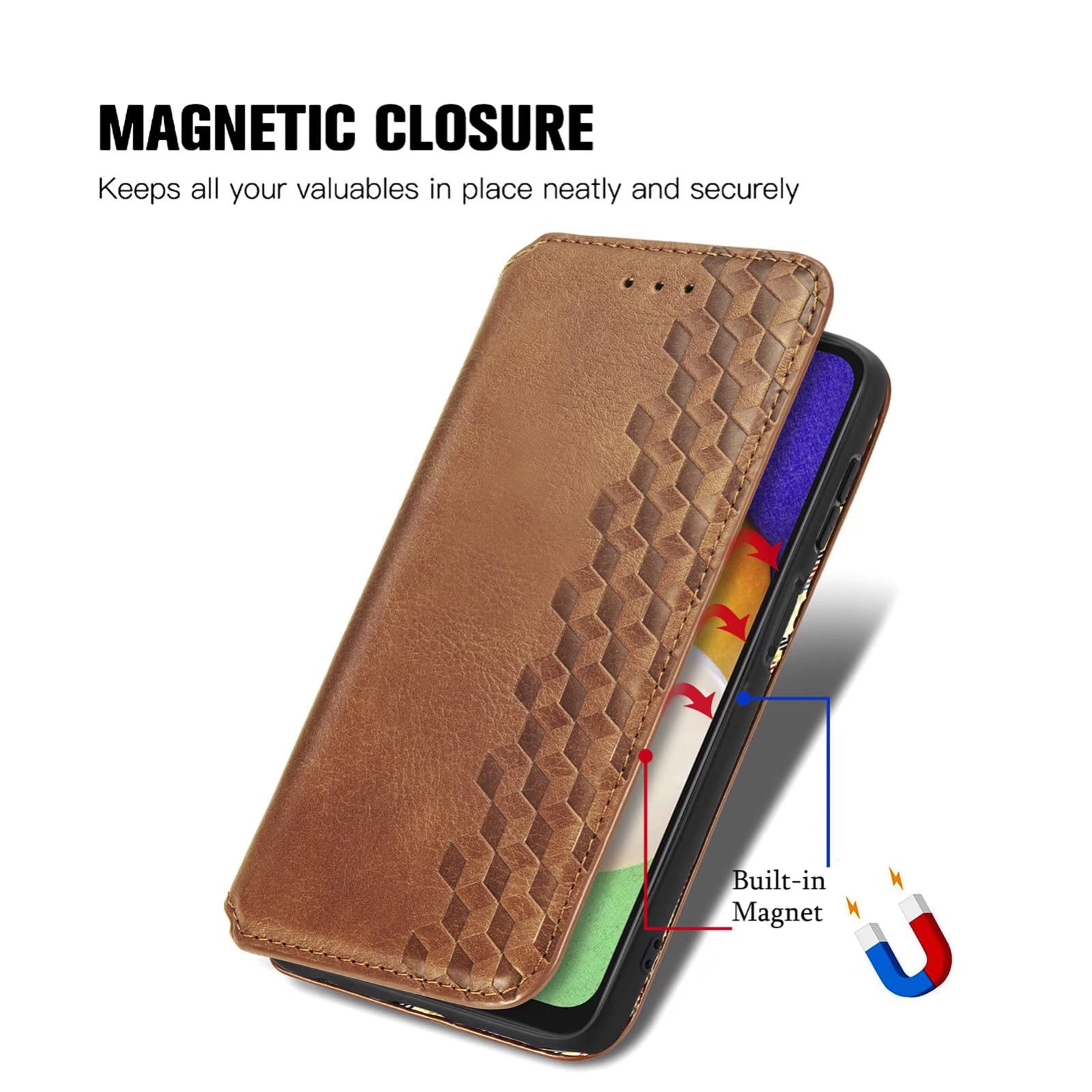 Custodia per Xiaomi Redmi 13C & Poco C65 Pelle Portafoglio Cover Cellulare