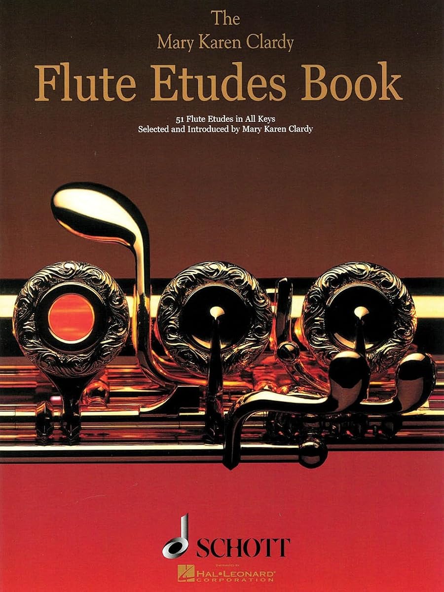 The Mary Karen Clardy - Flute Etudes Book | 51 Etudes in All Keys for Flute Solo Practice | Classical Flute Sheet Music for Technical Mastery and Musical Expression | Etude Songbook for Flutists