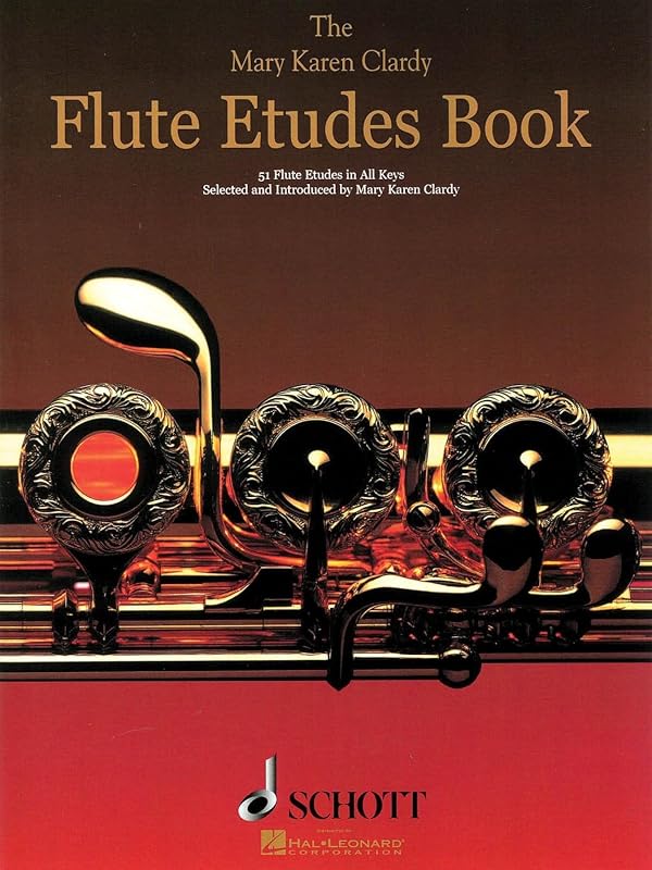 The Mary Karen Clardy - Flute Etudes Book | 51 Etudes in All Keys for Flute Solo Practice | Classical Flute Sheet Music for Technical Mastery and Musical Expression | Etude Songbook for Flutists