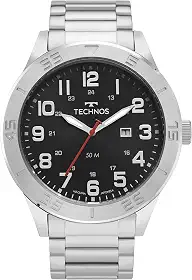 Relógio Technos Masculino Militar Prata - 2115NAO/1P