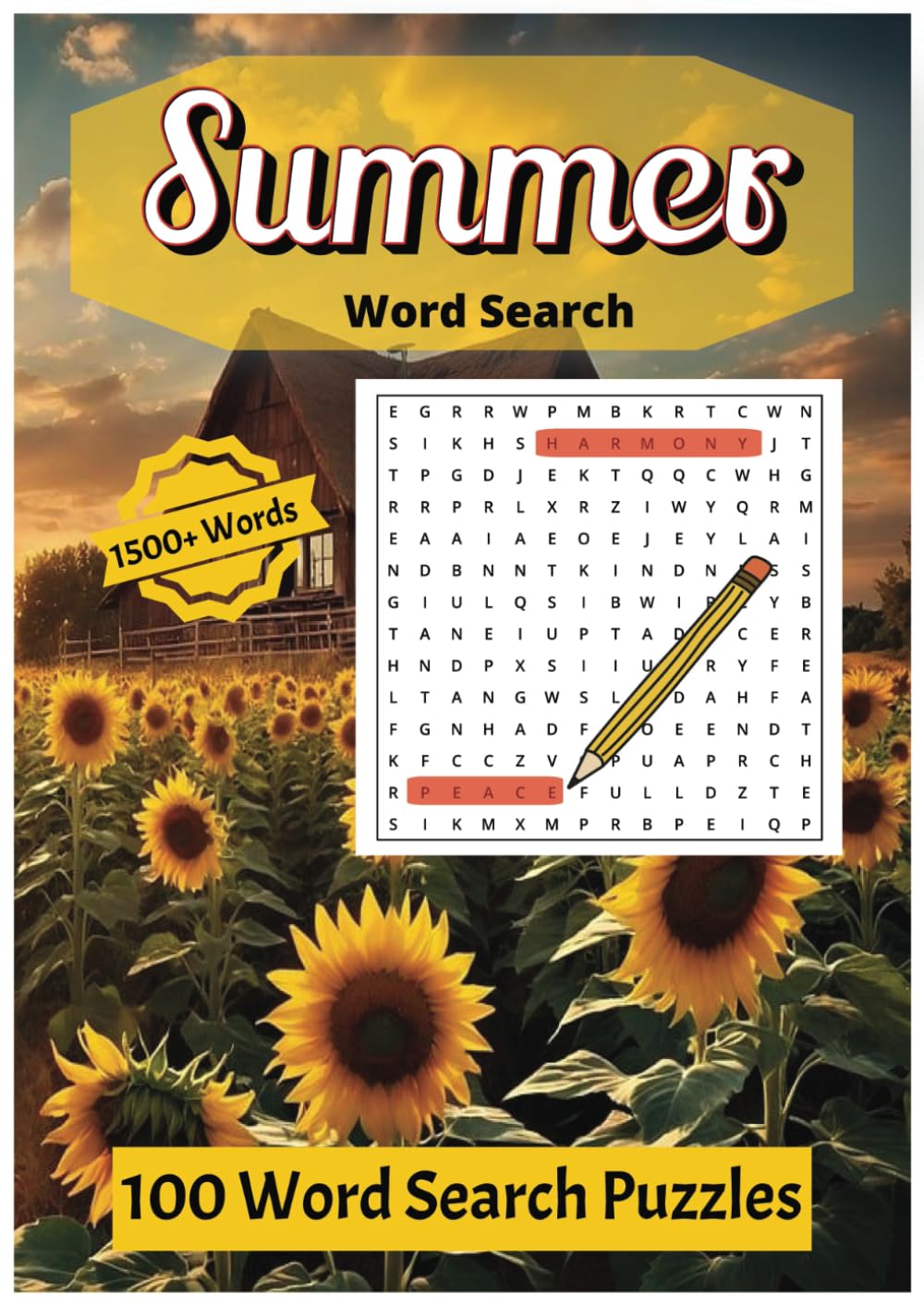Summer Large Print Word Search Puzzle: Fun 1500+ Summer Words For Adults, Teens & Seniors