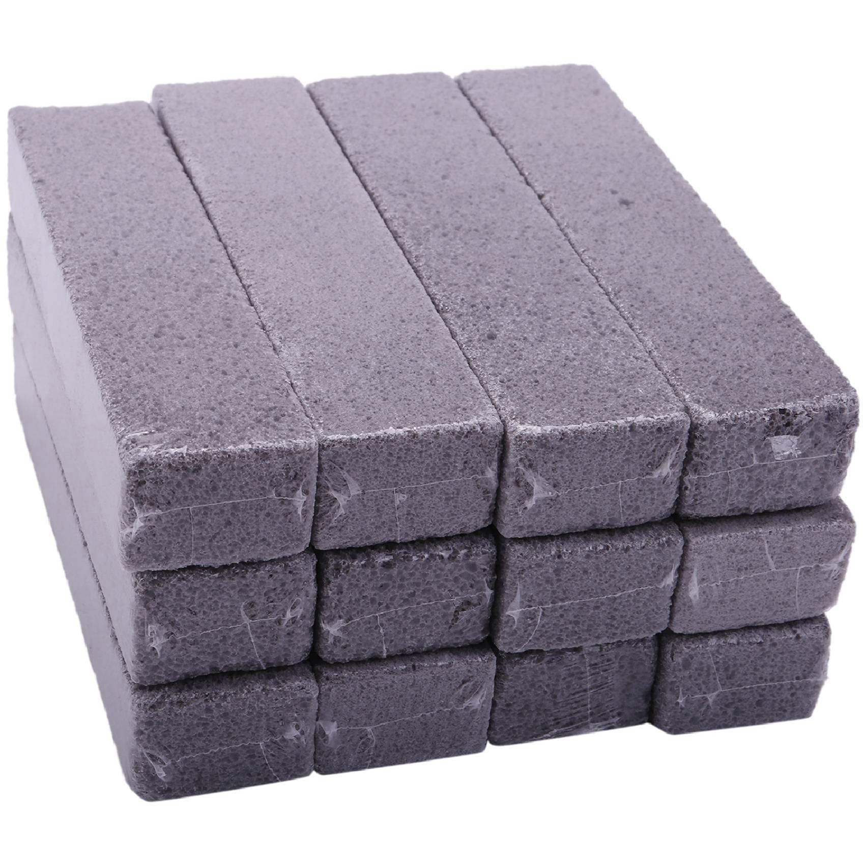50 Piezas Palitos de Piedra Pómez Estropajo de Piedra Pómez para Limpiar Limpiador de Barra de Piedra Pómez Gris