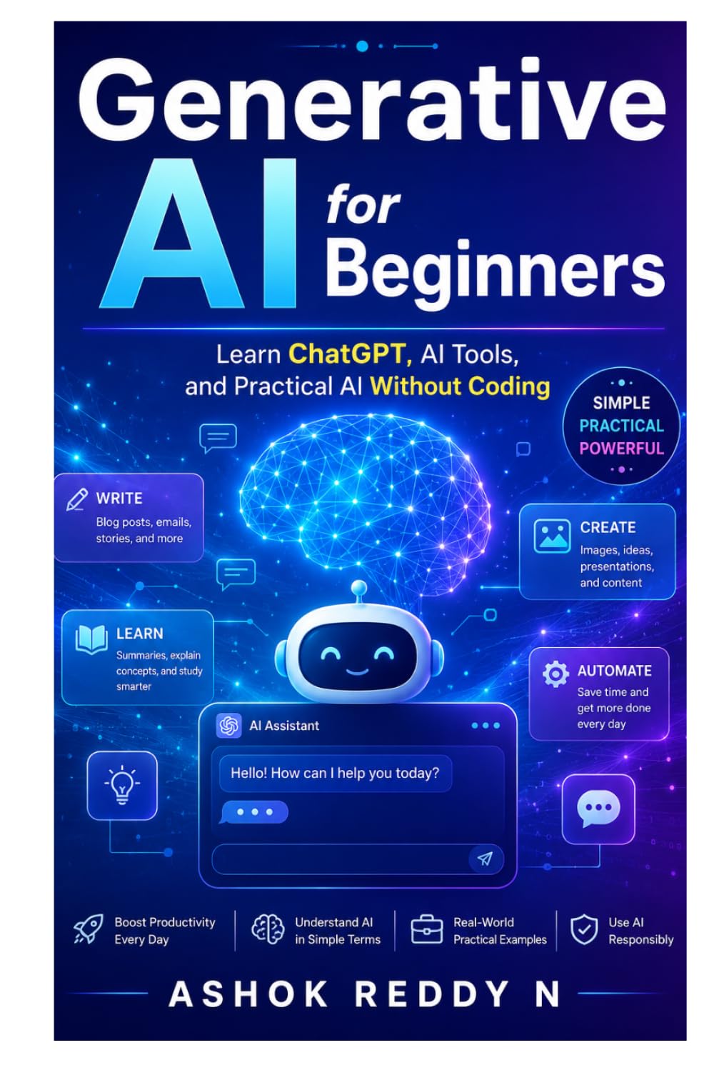 Generative AI for Beginners: Learn ChatGPT, AI Tools, and Practical AI Without Coding