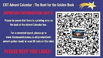 Amazon.com: EXIT: Advent Calendar - The Hunt for The Golden Book | EXIT: The Game - A Kosmos Game | Family-Friendly, Card-Based at-Home Escape Room Experience in a Calendar| 24 Riddles Over amazon-com-exit-advent-calendar-the-hunt-for-the-golden-book-exit-the-game-a-kosmos-game-family-friendly-card-based-at-home-escape-room-experience-in-a-calendar-24-riddles-over