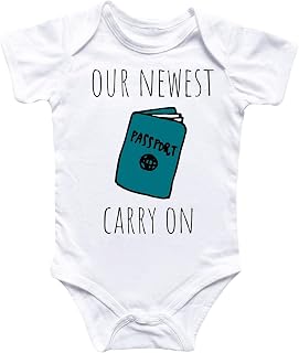 Travel Adventure Passport - Baby Boy Girl Clothes Infant Bodysuit Funny Cute Newborn