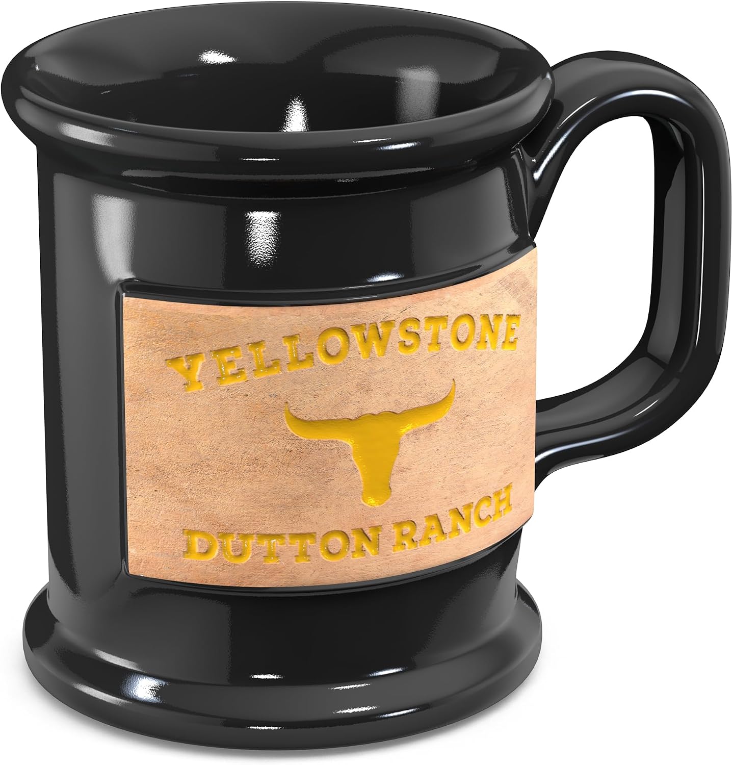 Old Southern Brass 16 Ounce Handmade Ceramic Coffee Mug - Yellowstone Dutton Ranch - American Owned & Operated Company
