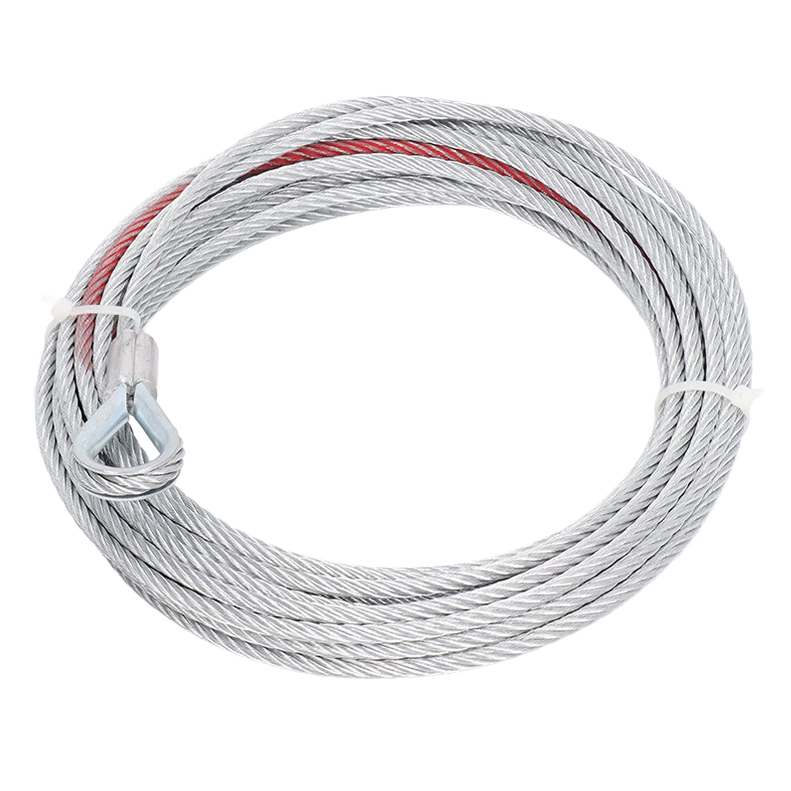 Cable de Cabrestante de 4500 Libras, Cuerda de Acero Inoxidable de 5,5 Mm de Diámetro, Duradero, Fuerte Capacidad de Carga, Buen Reemplazo, Amplia Aplicación para Cabrestantes de
