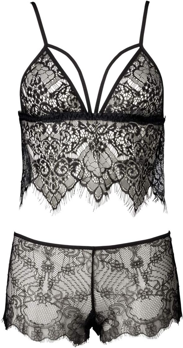 Grey Velvet Women's Lingerie Set
