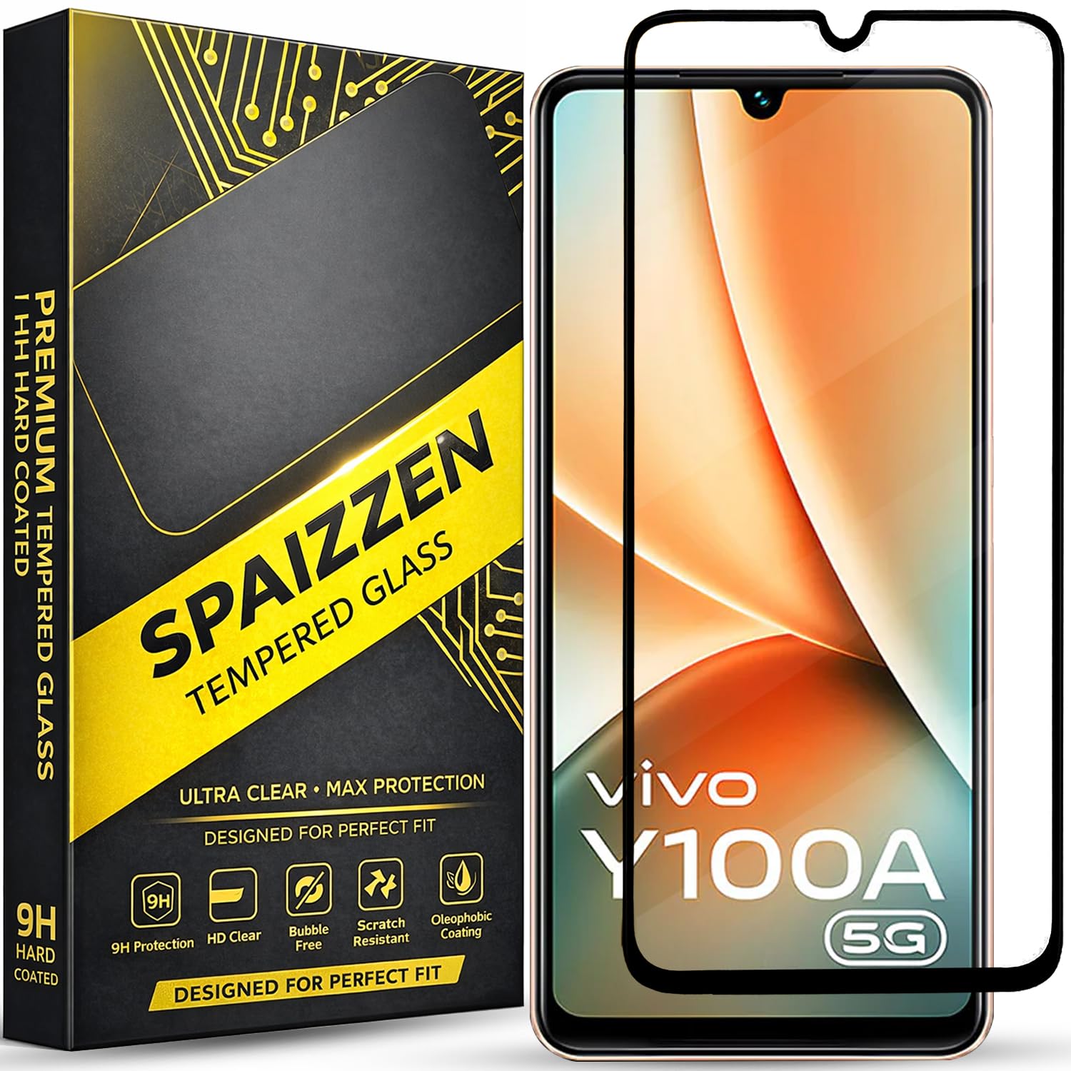 Military-Grade Tempered Glass Screen Protector Compatible for Samsung Galaxy A14 4G / A14 5G with Edge to Edge Coverage and Easy Self Installation kit — Amazon image 28