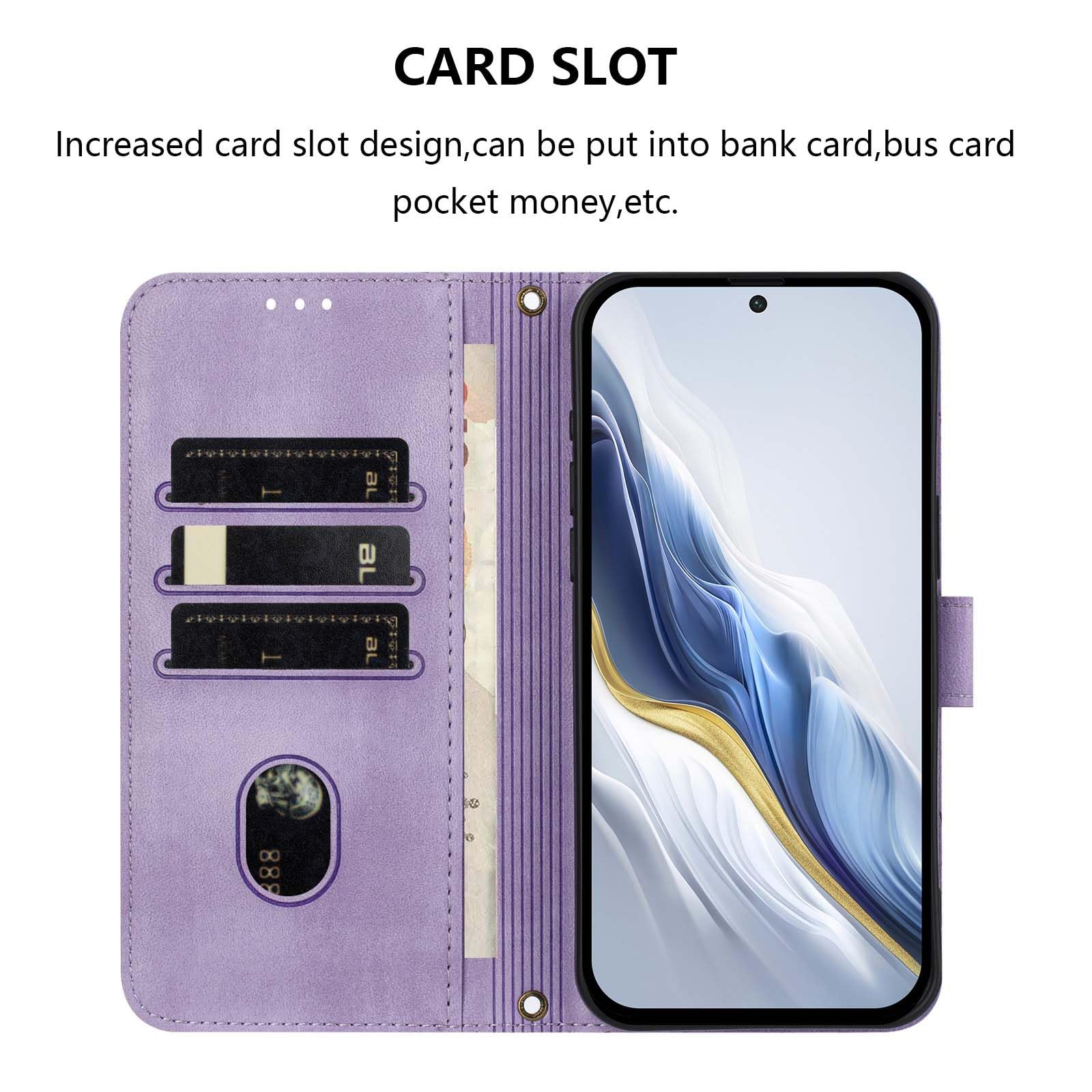 MOJIA Custodia Portafoglio In Pelle PU Per Doogee Note 59 / Pro / Pro+ – Con Slot Carte E Supporto, Verde Scuro - 4