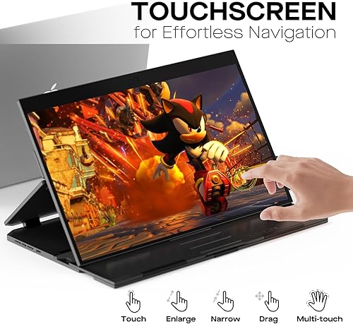 Miniatura 2 de Monitor portátil Duex Max Mobile Pixels 2023, 14.1 pulgadas FHD 1080P IPS Ultra Slim Laptop Extender, USB AUSB C Plug and Play Auto Rotated