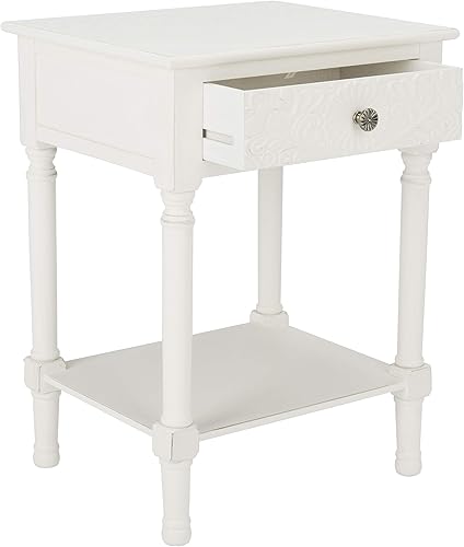 Miniatura 4 de Safavieh Home Collection Josie - Mesas decorativas de 1 cajón color blanco envejecido