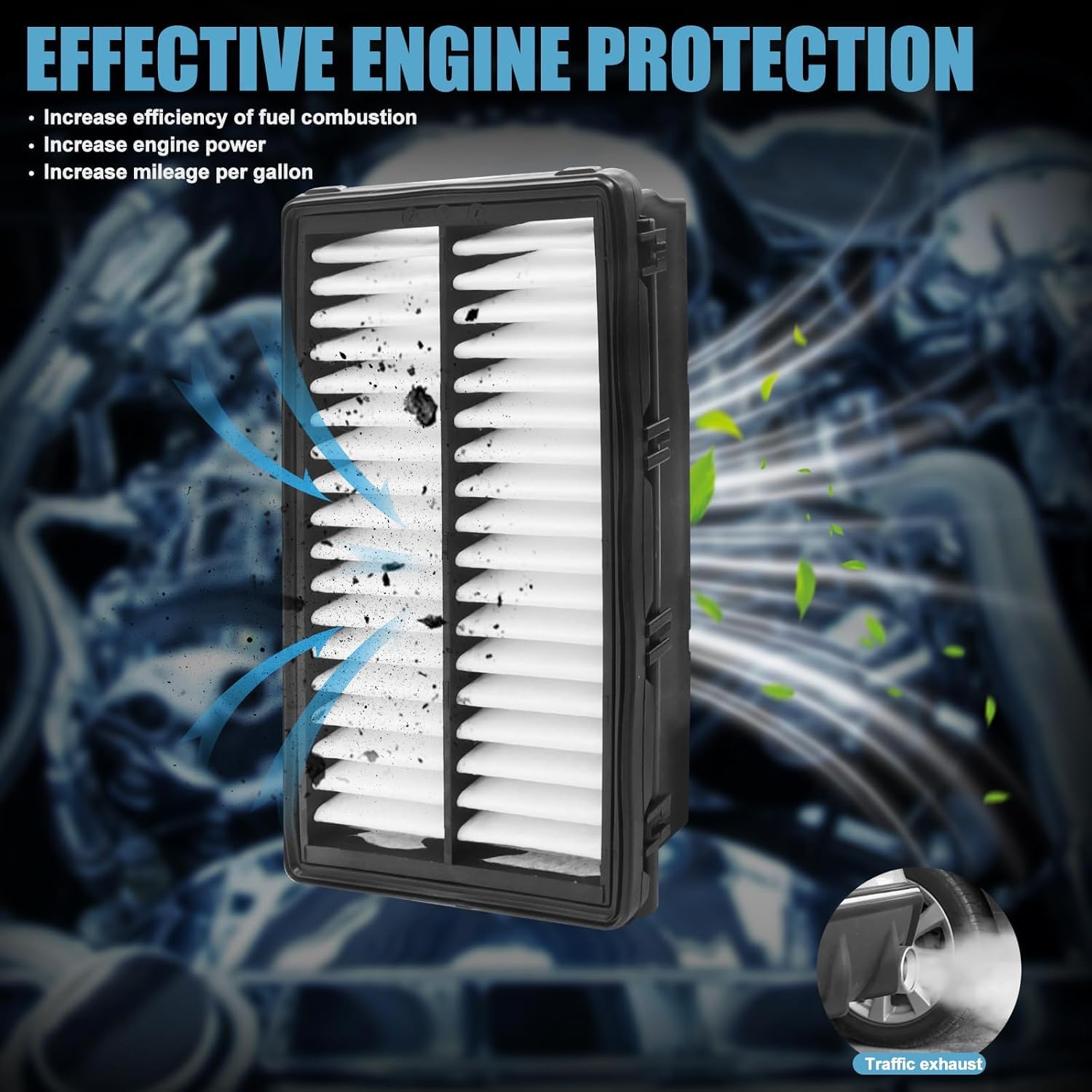 CF12058 CA12057 Engine & Cabin Air Filter for Hyundai Elantra 2017-2020,Elantra GT 2018-2020 and for Kia Forte 2020-2024,Forte5 2020-2024.