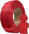 eSUN PLA Basic Refilament 1.75mm, 3D Printer Refill High Speed PLA for Fast Printing, 1KG Spoolless 3D Printing Filament for High Speed 3D Printers, Fire Engine Red
