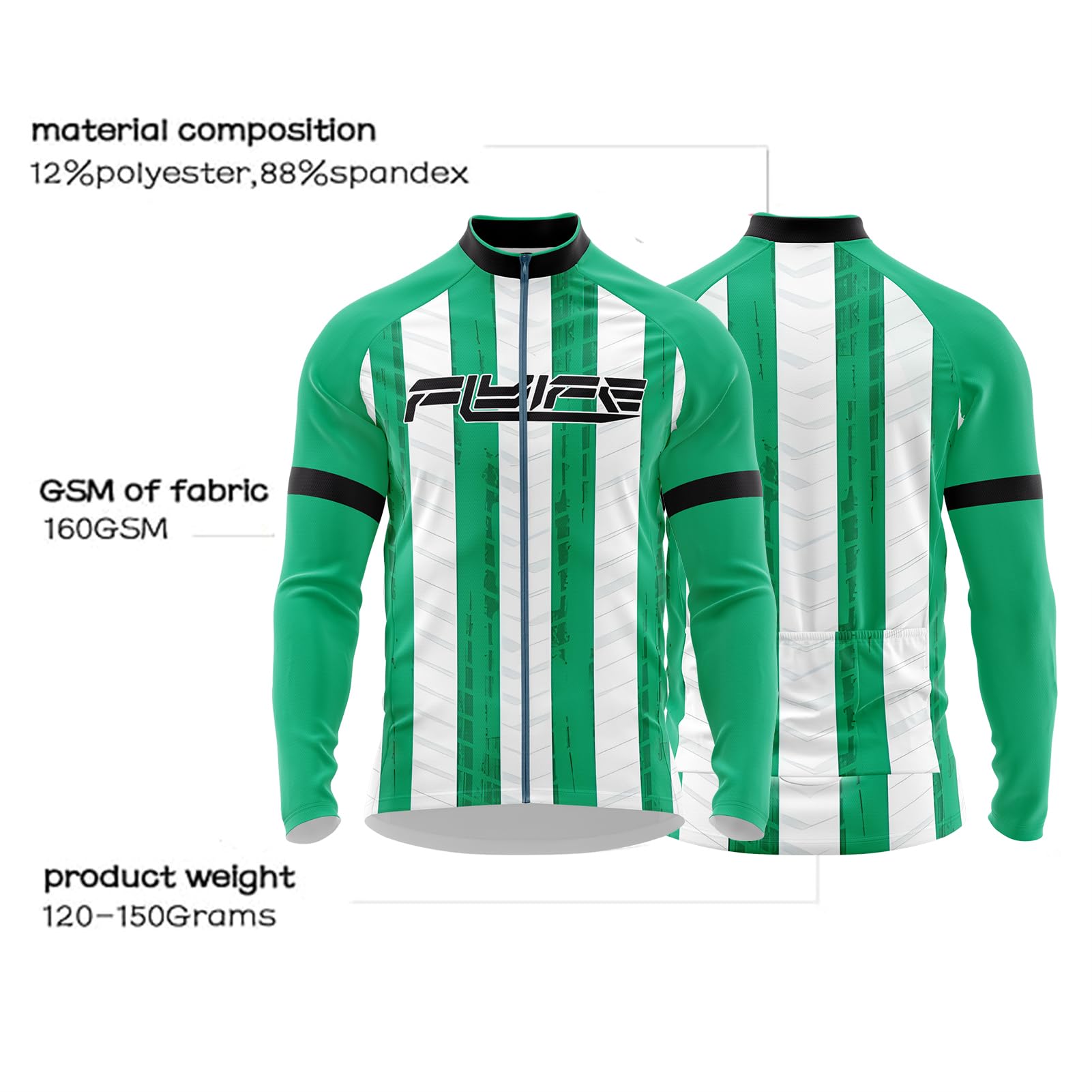 Maglia Ciclismo in Pile Uomo Lunghe per Abbigliamento Ciclismo Invernale Maniche Lunghe per Bici da Corsa-per autunno e inverno 2025