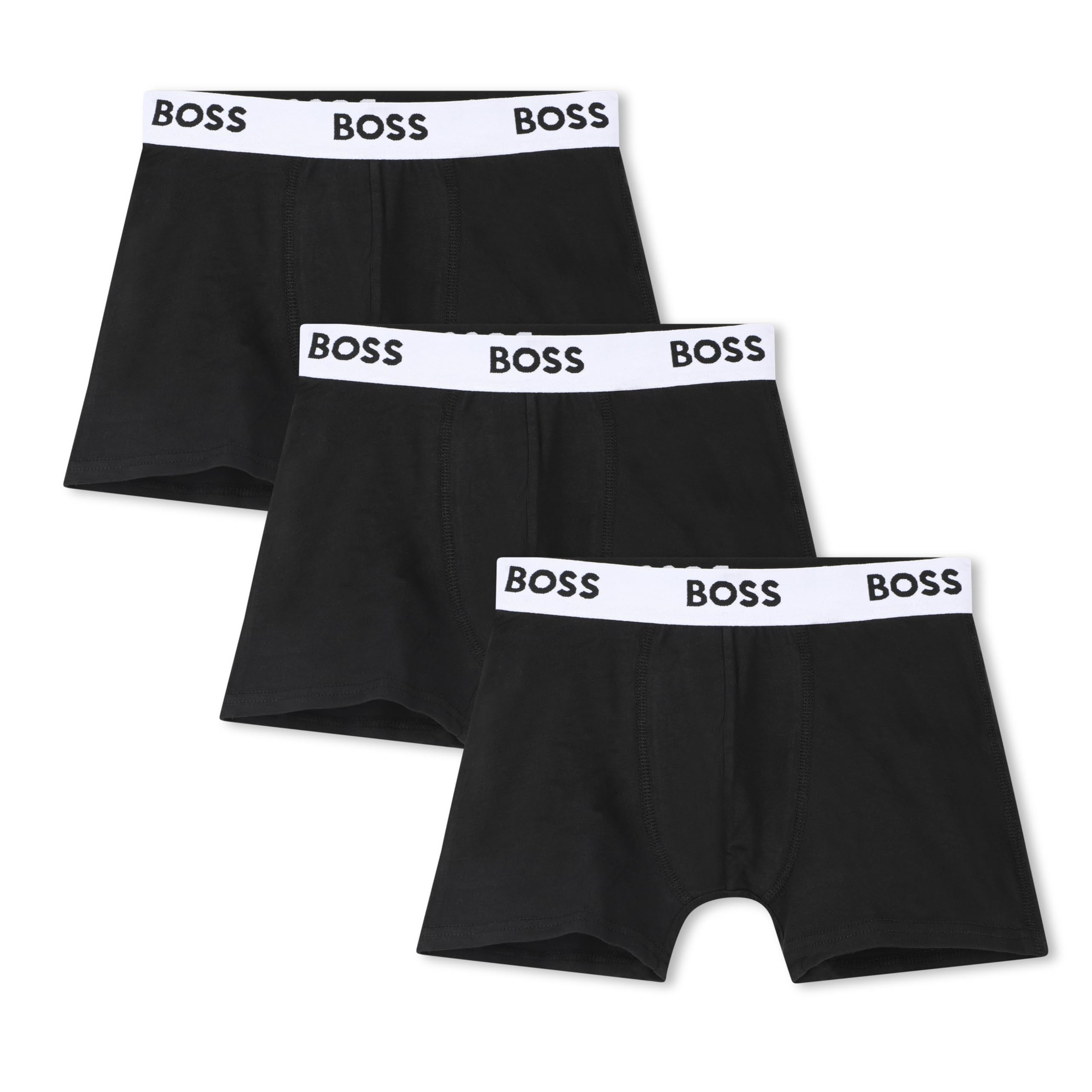 BOSS Boxershorts für Jungen, 3er-Set, Schwarz, 8 Jahre