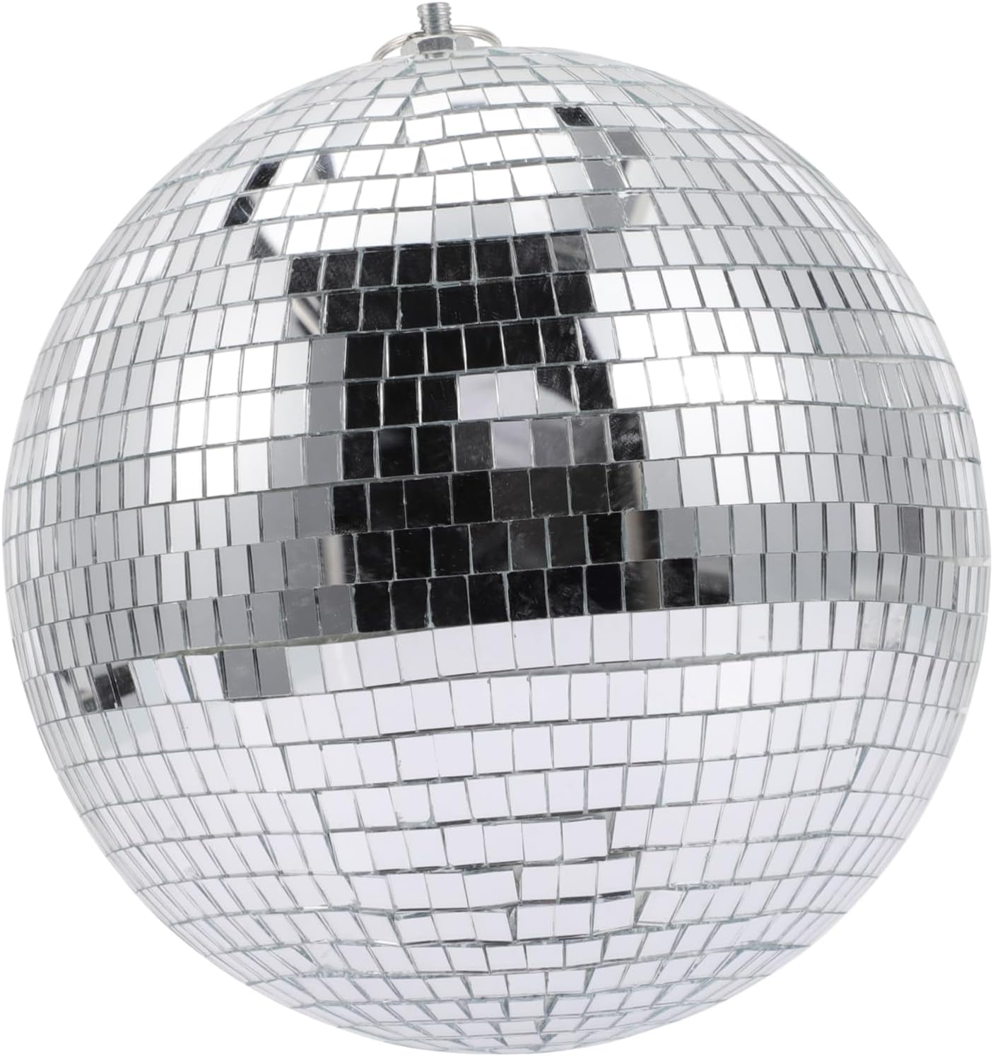Hanging Mirror Ball Silver Decorative Ball for Parties Weddings and Events Classic Design Reflective Surface for Festive Atmosphere and Elegant Decor