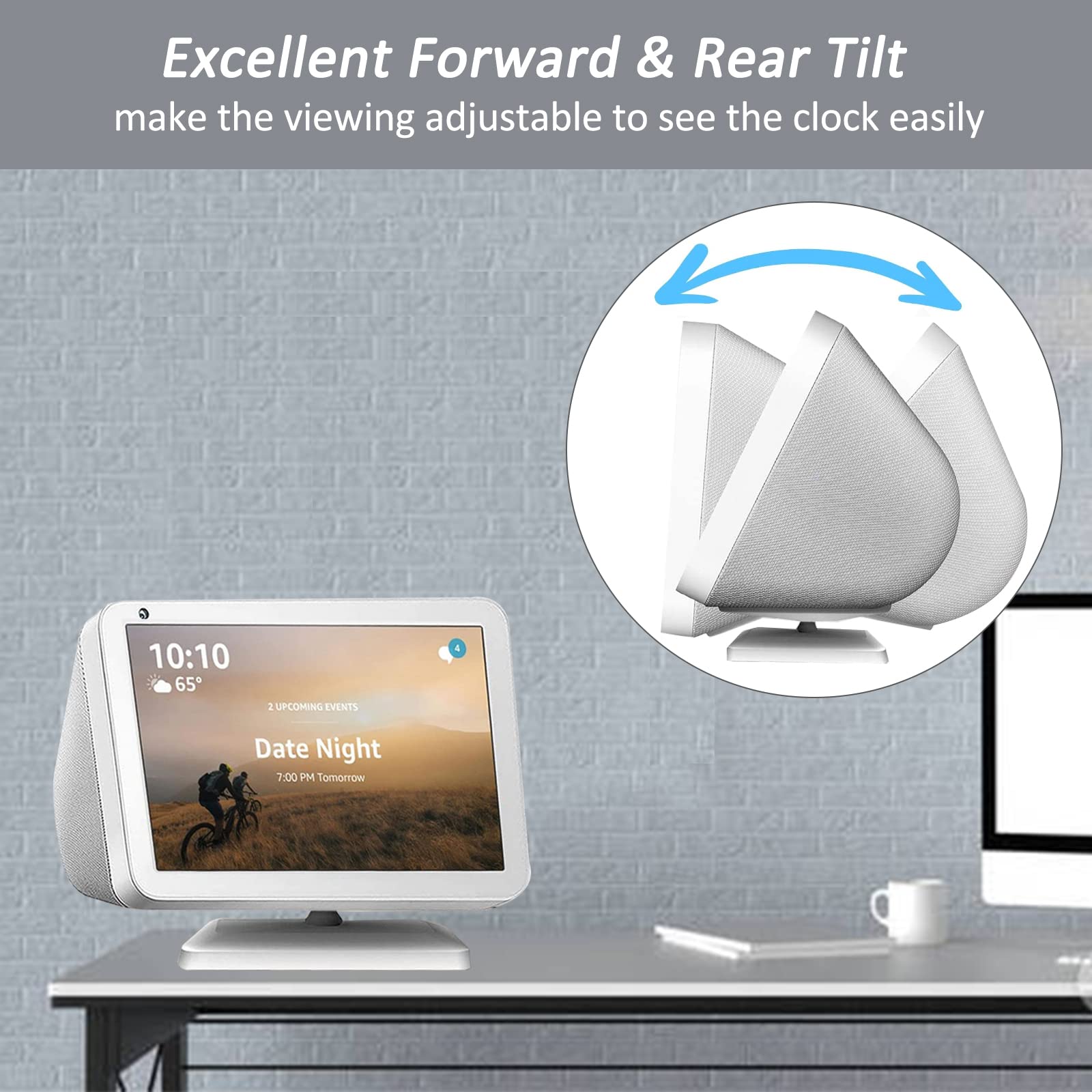 Supporto per altoparlante intelligente Echo Show 8, supporto magnetico Supporto per altoparlante intelligente Echo Show 8, supporto magnetico