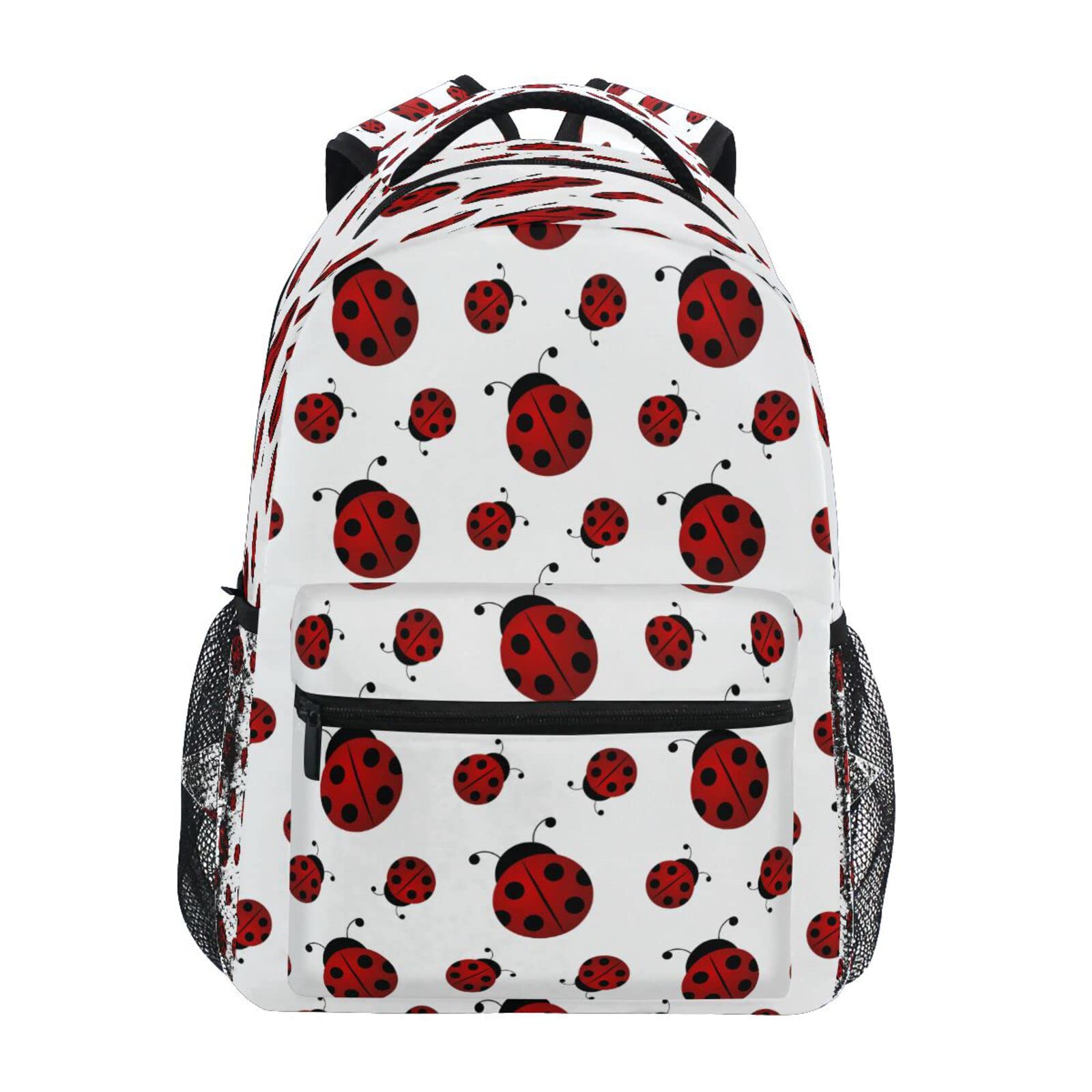 Mochila de mariquita impermeable que protege libros y portátiles escolares 7