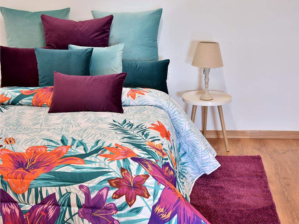 MI CASA Tagesdecke Ohana 90-Grad Bedruckt